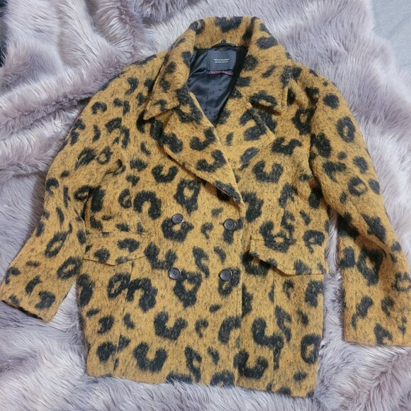 Scotch and Soda Leopard Blazer Style Coat - Picture 1 of 6